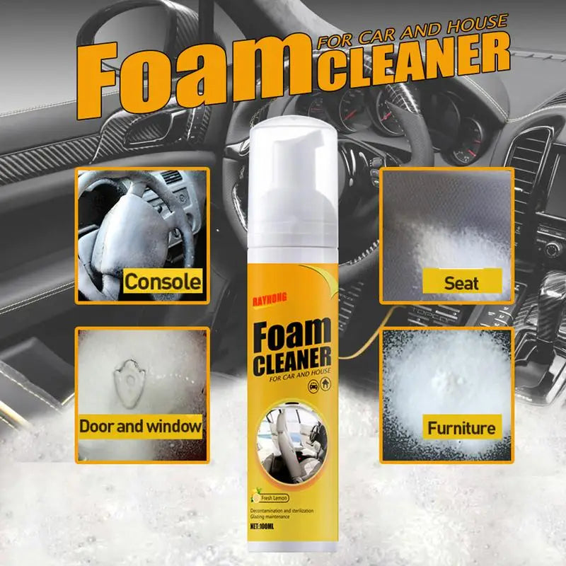 All round Master Multi-Purpose Foam Cleaner Spray for Car Interior, Seats, Leather - Magic Cleaning - 30/100/150Ml