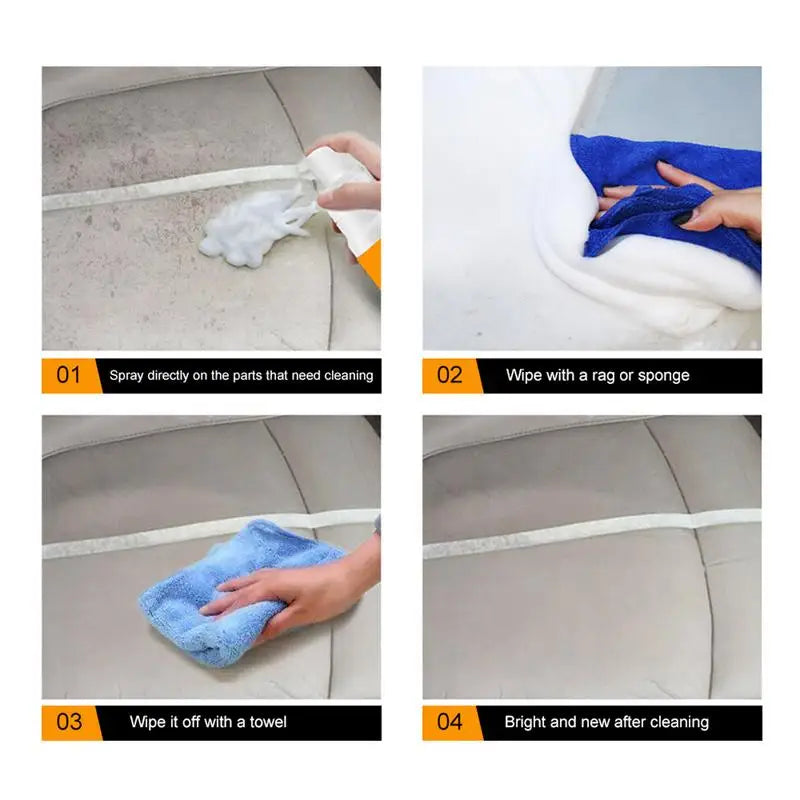 All round Master Multi-Purpose Foam Cleaner Spray for Car Interior, Seats, Leather - Magic Cleaning - 30/100/150Ml